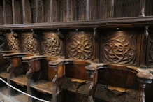 The choir stalls