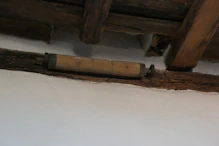 Wooden roller so the bell ringer could do some chimes in comforth
