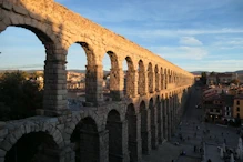 The aqueduct at sunset
