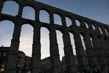 Backlit aqueduct