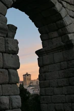 A tower through the aqueduct