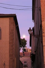 The moon down an alley