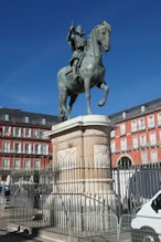 An equestrian statue