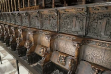 Choir stalls (lots of carved wood nad stone)