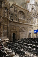 The screen behind the high altar