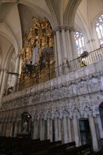 The choir screen + organ