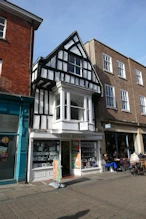 Half timbered house/shop