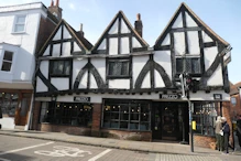 Half timbered house/shop