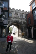 Gateway to Cathedral close + Robyn