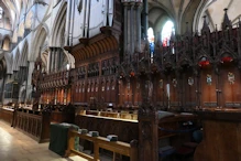 The choir stalls