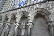The chapter house where they have a copy of the Magna Carta