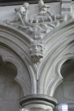 The chapter house the three faces man
