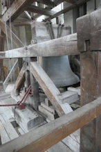 The biggest bell the chiming hammers are pulled by clock