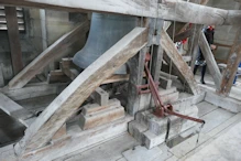 The biggest bell the chiming hammers are pulled by clock