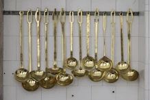Kitchen brass ladels
