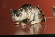 Small porcelain cat