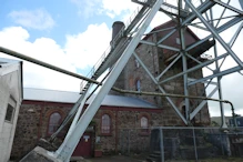 Pump house and mine head