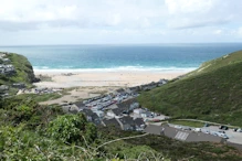 View over beach (they even had flags)