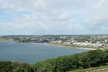 Falmouth town from Castle