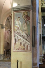 Inside church frescos nasty martyrdom