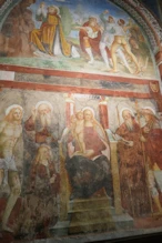 Inside church frescos