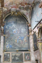 Inside church frescos