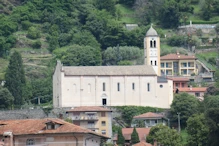 Gravedona churches on hillsides