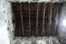 Romenesque Church rooh beams