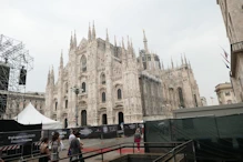 Cathedral with scaffolding