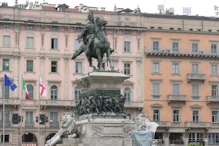 Statue of Napoleon in front of Duomo