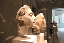 Akhenaten + Nefertiti heads