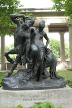 Satyr and Nymph Sculpture near Art Museum