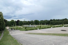 View over fountain from Palace terrace