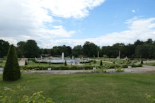 View over fountain