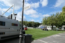 Artificial grass laid for Euro 24 fan area