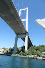 First suspension bridge Europe to Asia