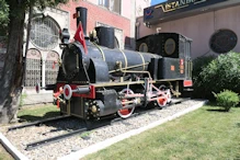 Train in front of Orient express station