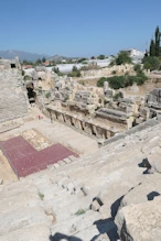 Roman amphitheatre view to stage