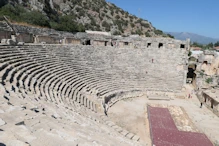 Roman amphitheatre view across