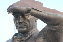 Ataturk statue face (looking strong and visionary