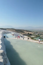 Pools and lime deposits