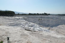 Pools and lime deposits