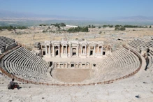 The middle view of stage