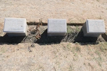 Beach Cemetery Three indian head stones