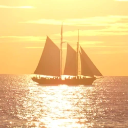 sunset boat