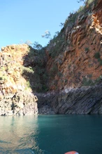 gully with strata