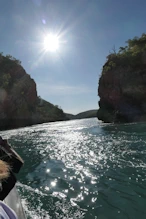 tidal flow with sun highlights
