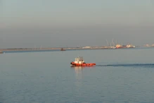 Tug boat on