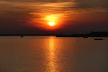 Sunset over 