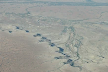 Creeks flowing int Lake Eyre South